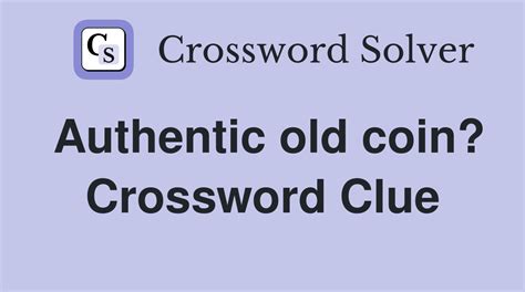 old coin crossword clue.